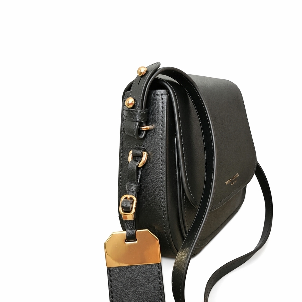 Marc Jacobs Black Saddle Crossbody Bag Large NWOT - Picture 6 of 7